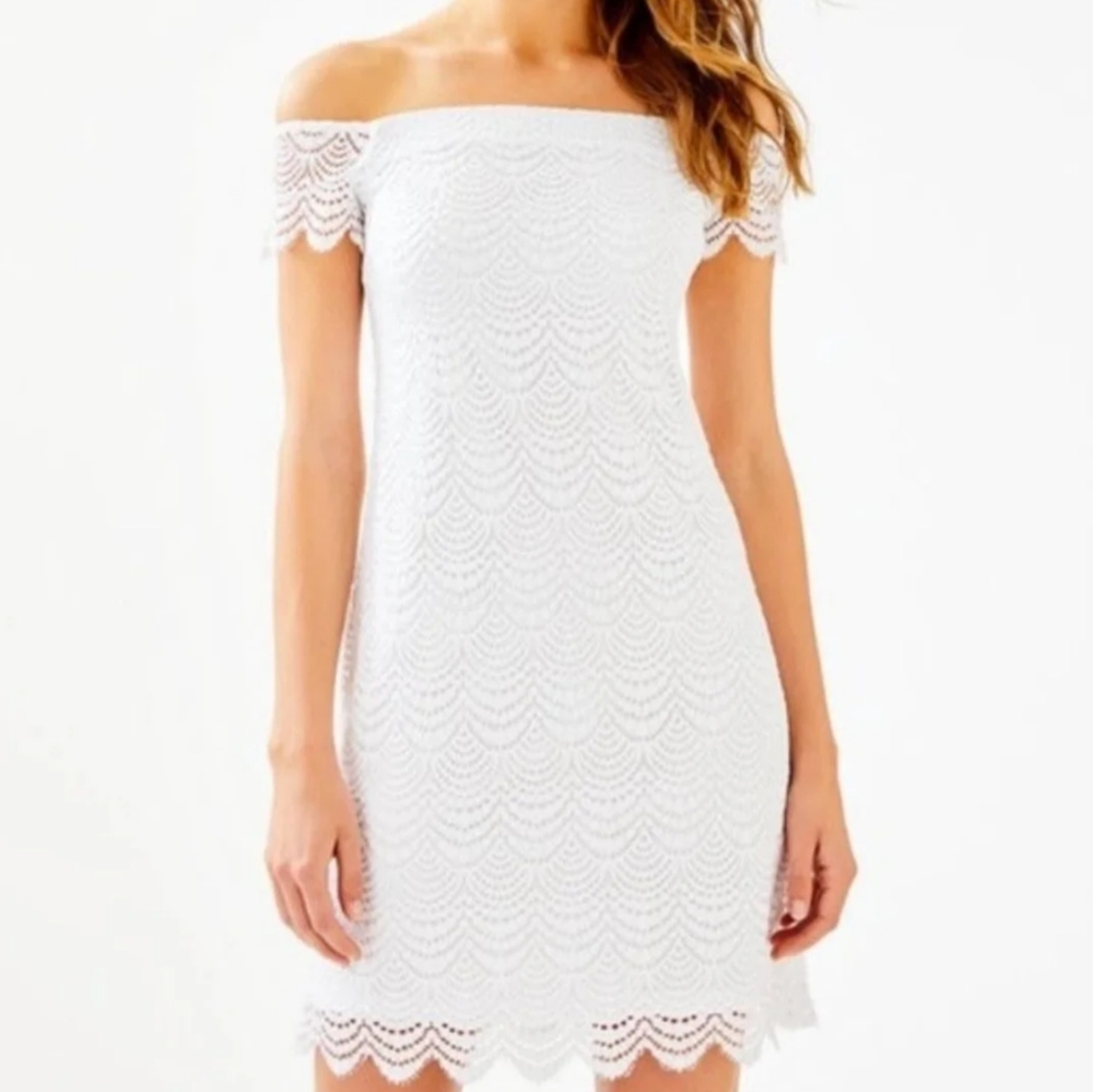 Lilly Pulitzer Jade Off the Shoulder Dress